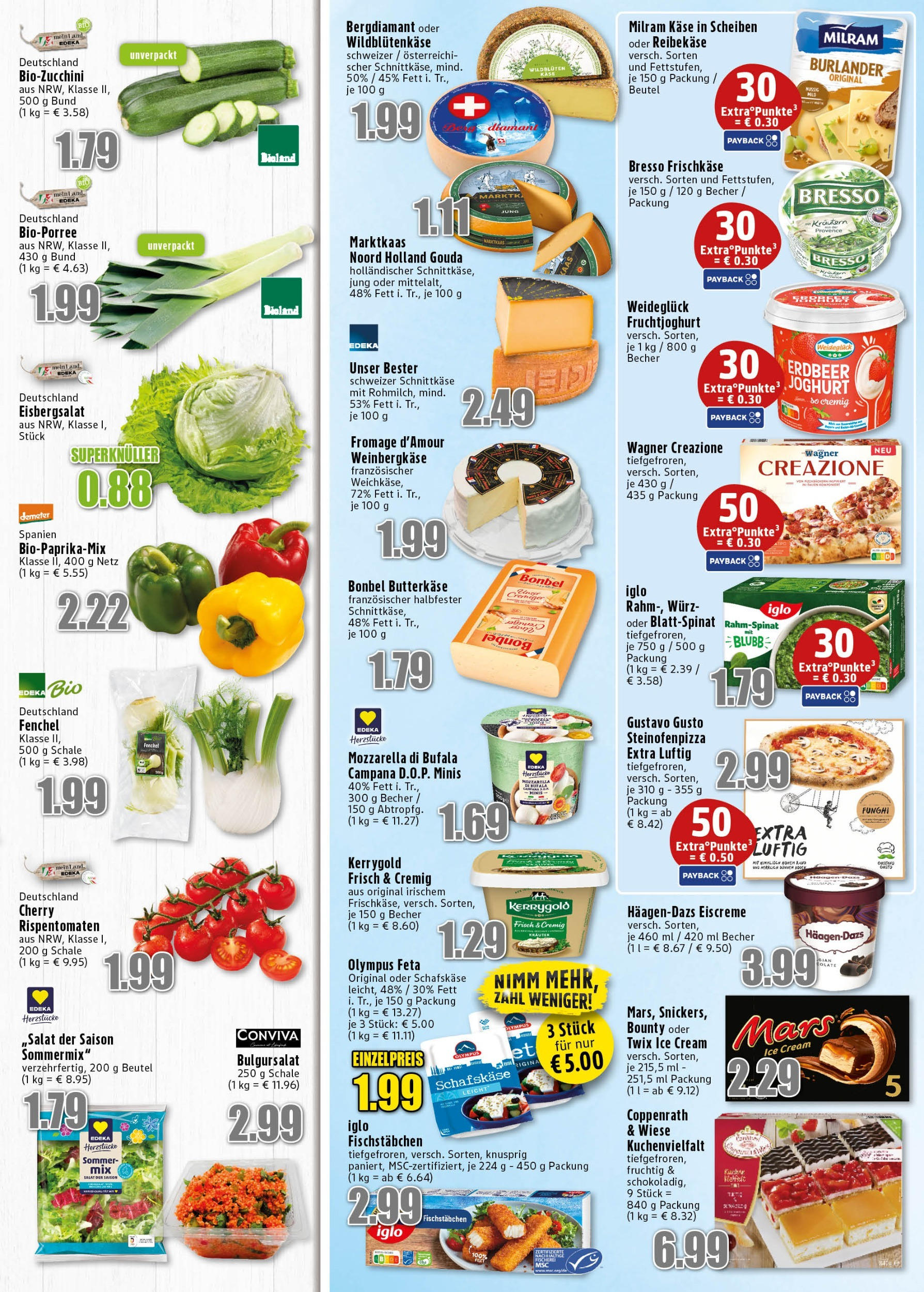 Edeka prospekt Meckenheim	 (ab 13.07.2025) » Angebote Online | Seite: 4 | Produkte: Mozzarella, Gouda, Fruchtjoghurt, Mars