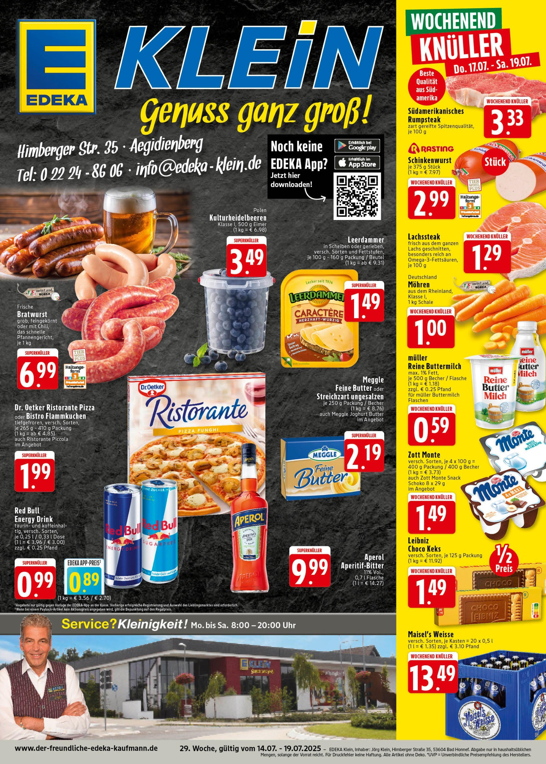 Edeka prospekt Bad Honnef	 (ab 13.07.2025) » Angebote Online | Seite: 1 | Produkte: Buttermilch, Energy, Bad, Pudding