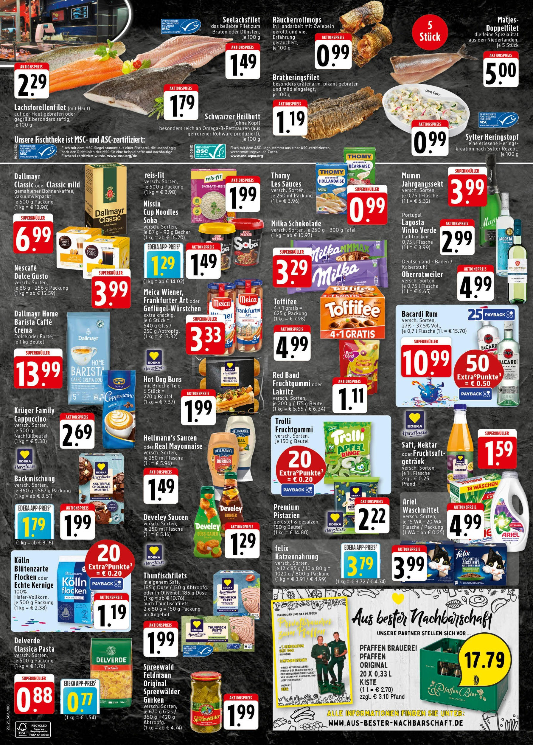 Edeka prospekt Bad Honnef	 (ab 13.07.2025) » Angebote Online | Seite: 4 | Produkte: Milka, Fisch, Mayonnaise, Fruchtsaft