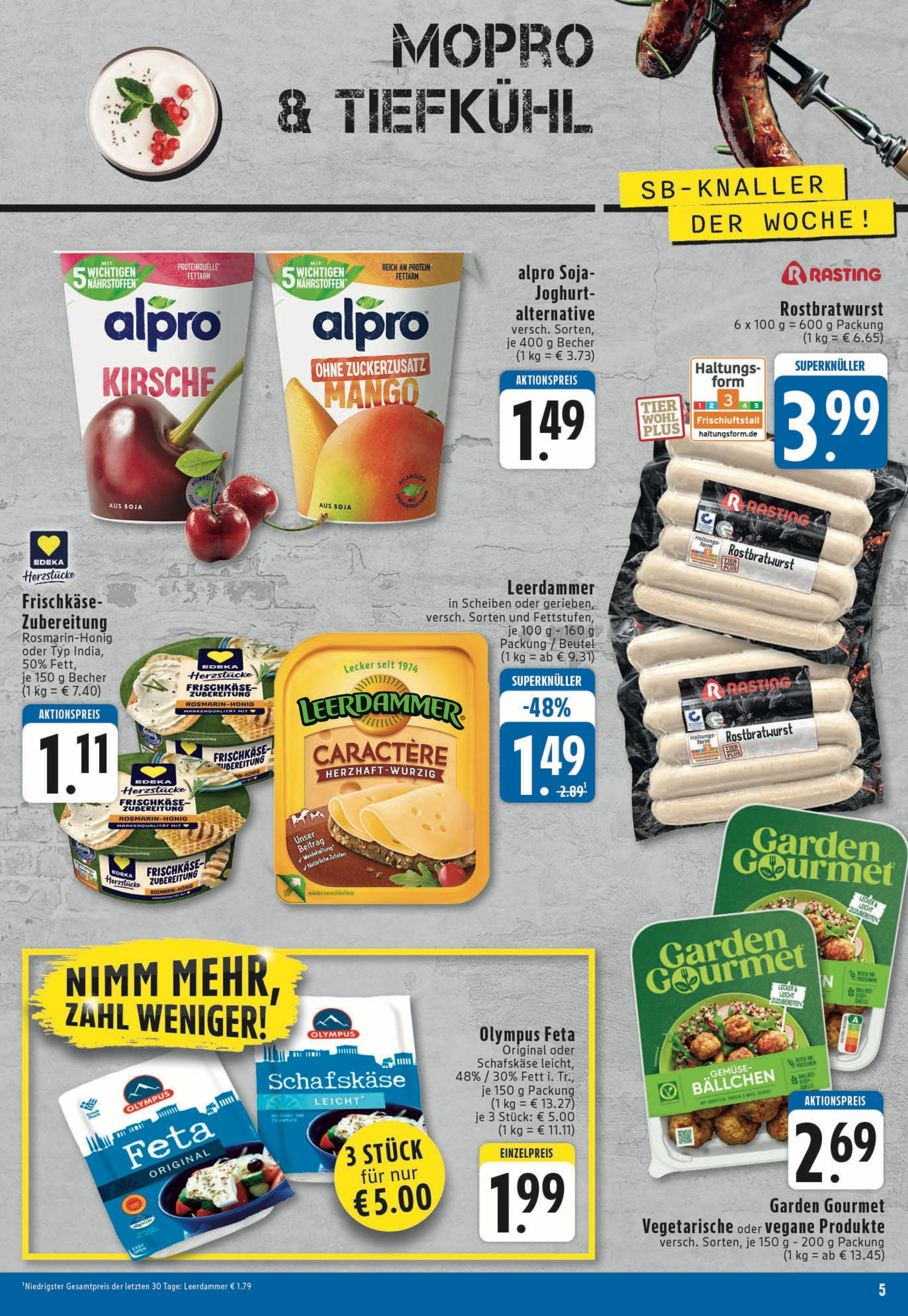 Edeka prospekt Köln	 (ab 14.07.2025) » Angebote Online | Seite: 5 | Produkte: Feta, Joghurt, Alpro, Mango