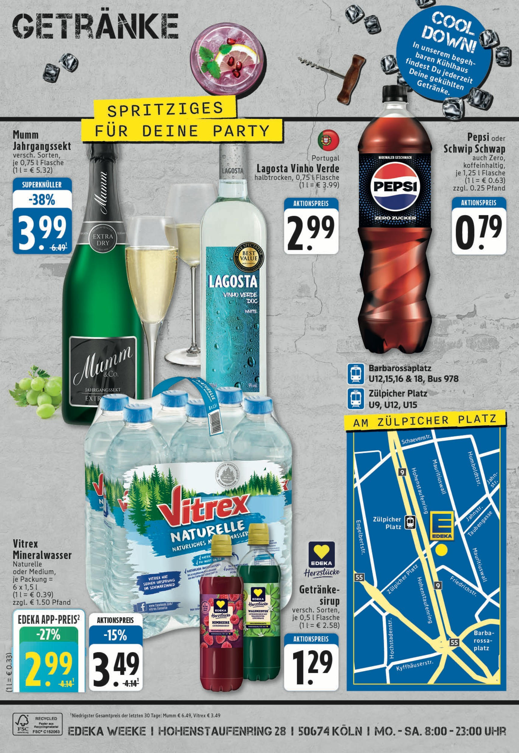 Edeka prospekt Köln	 (ab 14.07.2025) » Angebote Online | Seite: 8 | Produkte: Schwip schwap, Sirup, Pepsi, Himbeere