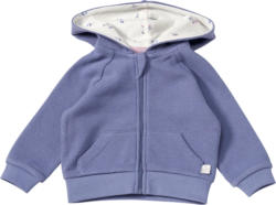 ALANA Sweatjacke mit Waffel-Struktur & Blüten-Muster, blau, Gr. 62
