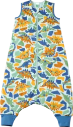 ALANA Schlafsack mit Beinen 2 TOG mit Dino-Muster, blau, 110 cm