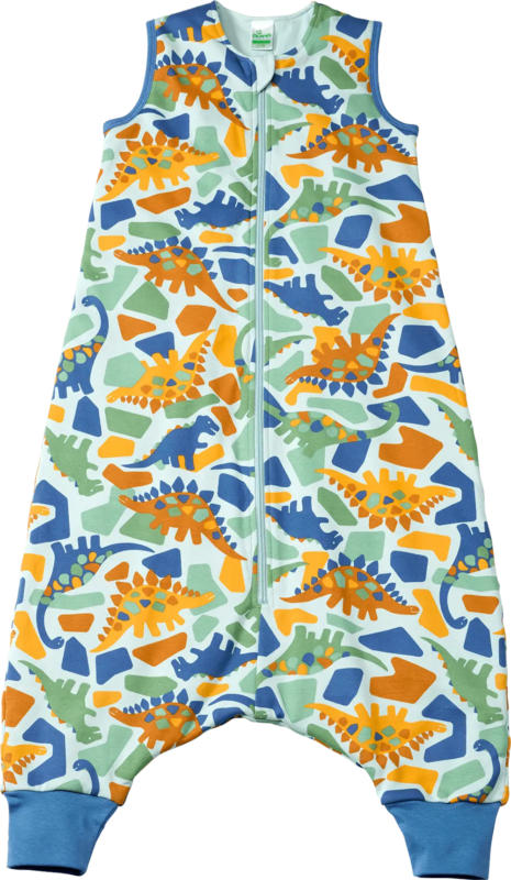 ALANA Schlafsack mit Beinen 2 TOG mit Dino-Muster, blau, 110 cm