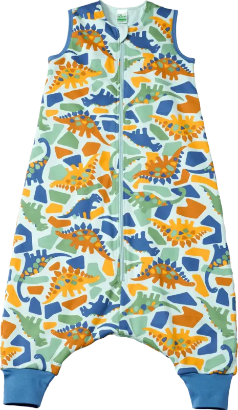 ALANA Schlafsack mit Beinen 2 TOG mit Dino-Muster, blau, 110 cm