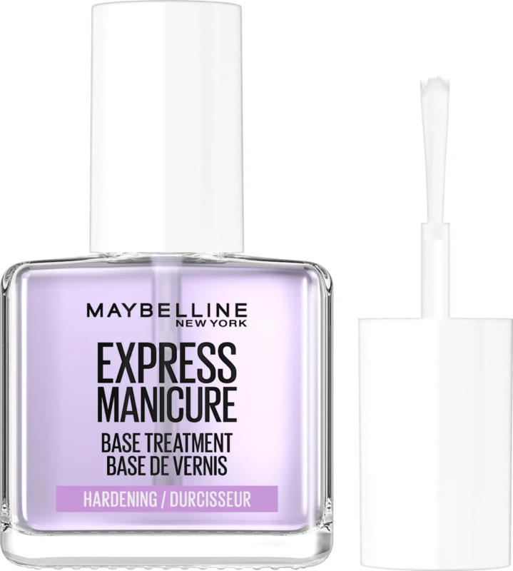 MAYBELLINE NEW YORK Nagelpflegeset Express Manicure 3-in-1 Strength, Wear & Shine Hardening Base Treatment Nagelhärter Base Coat