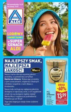 Pogląd oferty "Aldi Gazetka - Lodowy zawrót głowy" - ważna od 14.07.2025
