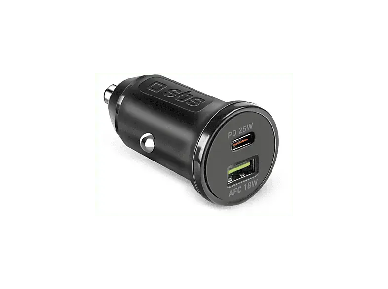 SBS 29067 Autoladeger&auml;t mit PD und AFC, 25W, 1x USB-Type-C USB-Type-A