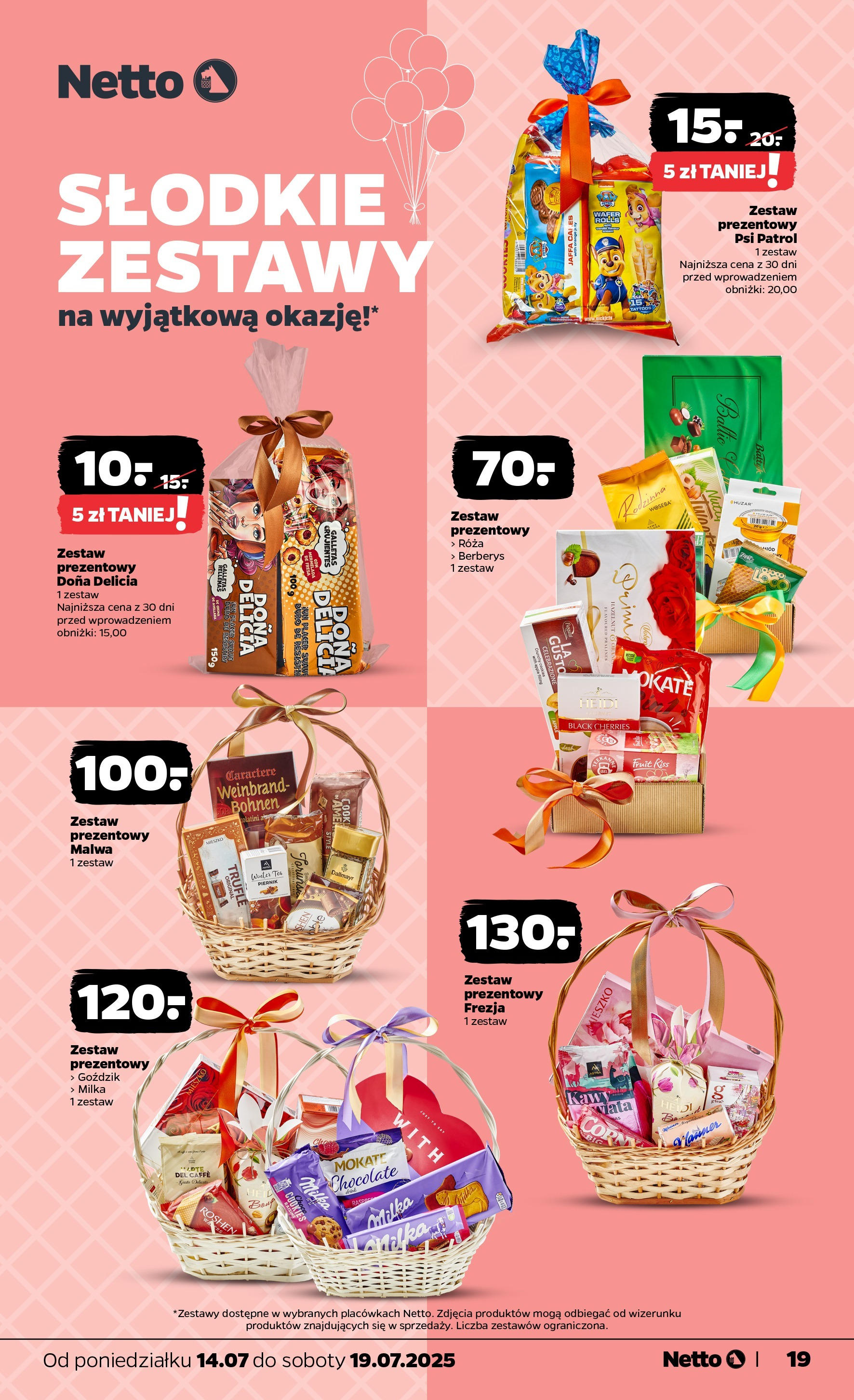 Netto gazetka - Spożywcza od 14.07.2025 - Aktualne promocje | Strona: 19 | Produkty: Goździk, Milka