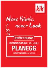 KiK: Neueröffnung in Planegg