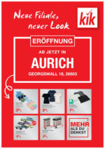 KiK KiK: Neueröffnung in Aurich - bis 24.07.2025