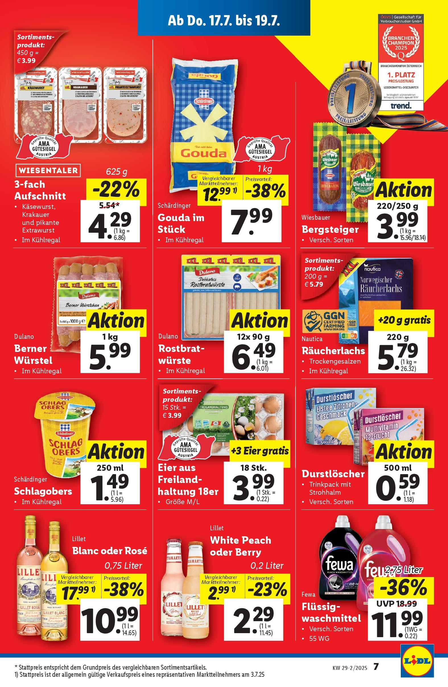 Lidl - Lidl: Flugblatt in deiner Nähe ab 16.07.2025 - Angebote ab donnerstag | Seite: 9 | Produkte: Eier, Papier blanc, Waschmittel