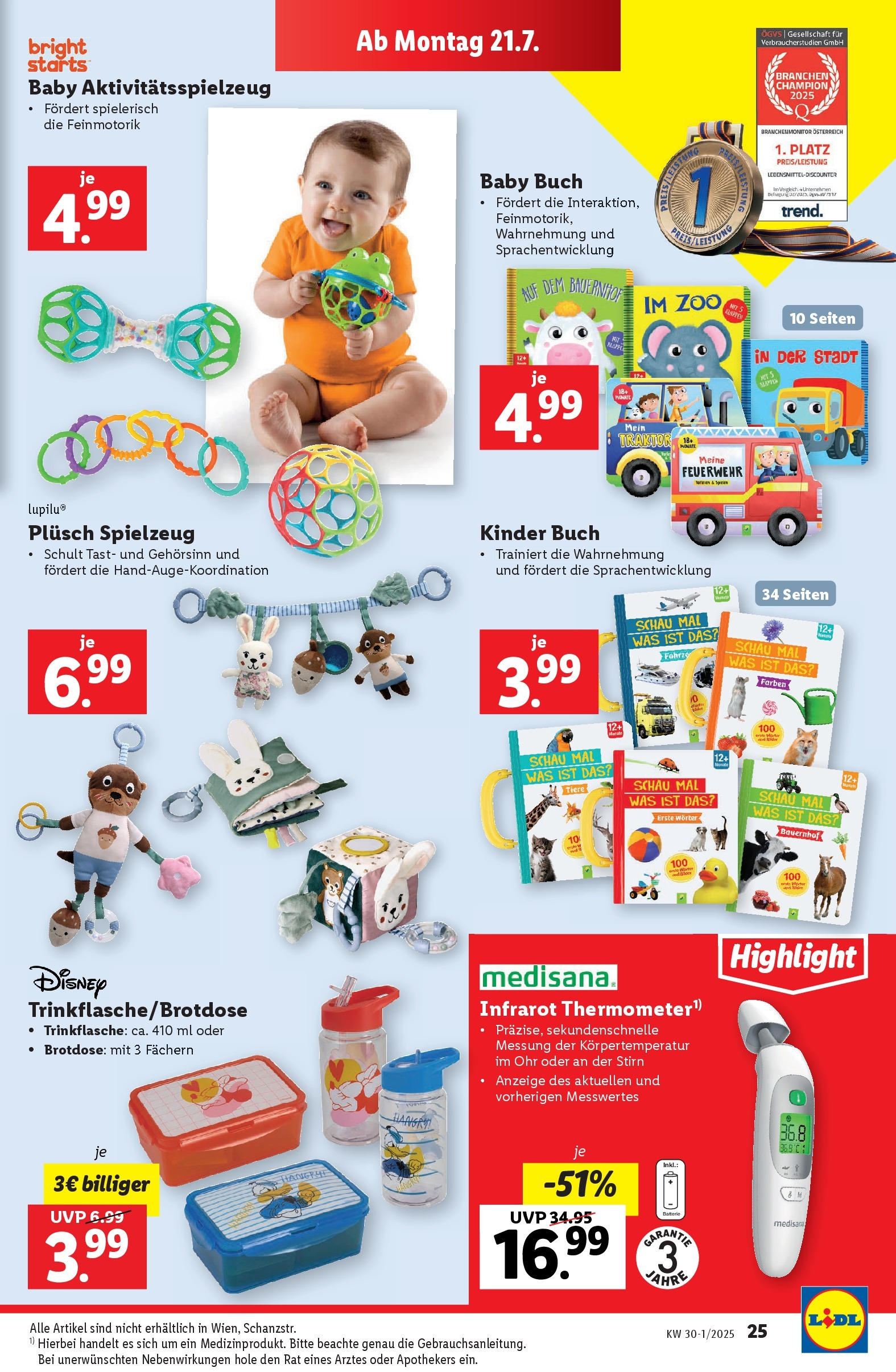Lidl - Lidl: Flugblatt in deiner Nähe ab 16.07.2025 - Angebote ab donnerstag | Seite: 31 | Produkte: Batterie