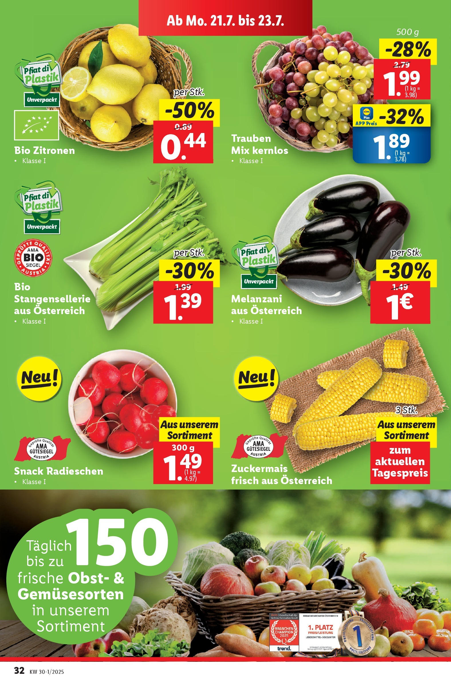 Lidl - Lidl: Flugblatt in deiner Nähe ab 16.07.2025 - Angebote ab donnerstag | Seite: 38 | Produkte: Obst