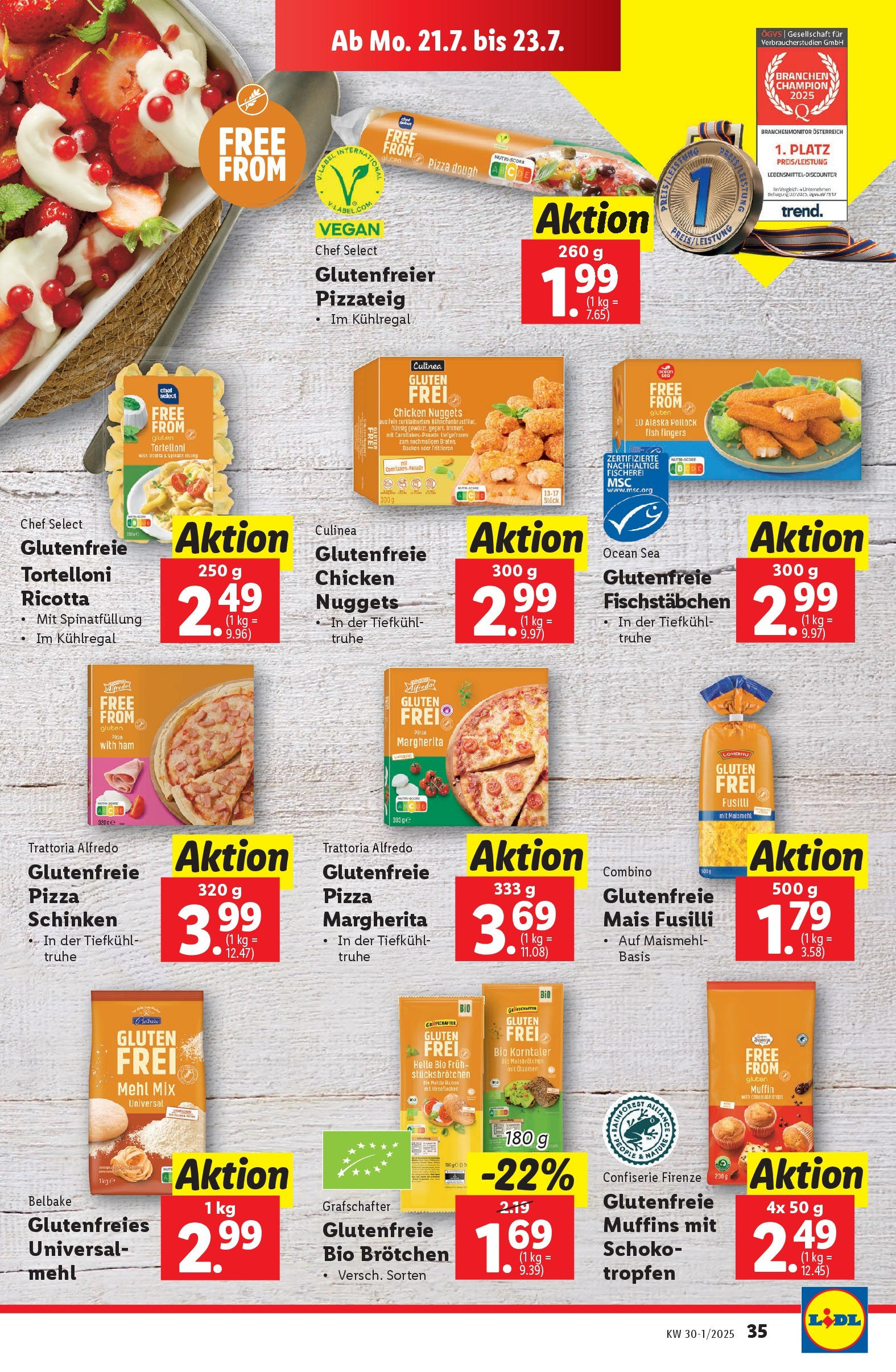 Lidl - Lidl: Flugblatt in deiner Nähe ab 16.07.2025 - Angebote ab donnerstag | Seite: 41 | Produkte: Schinken, Pizza
