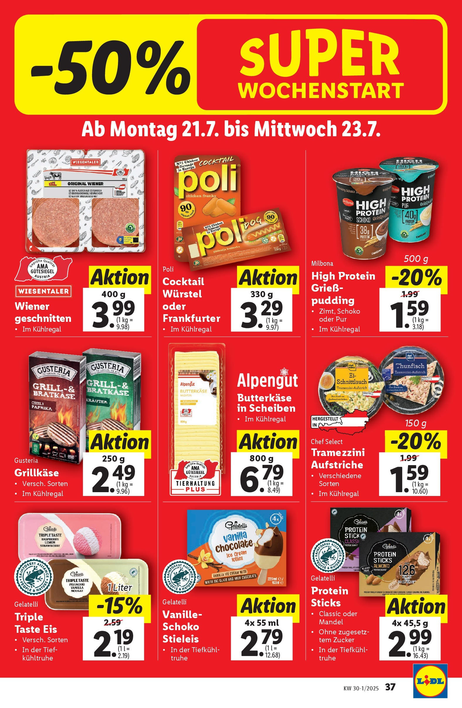 Lidl - Lidl: Flugblatt in deiner Nähe ab 16.07.2025 - Angebote ab donnerstag | Seite: 43 | Produkte: Eis, Matériel de rangement Fitness, Zucker, Chili