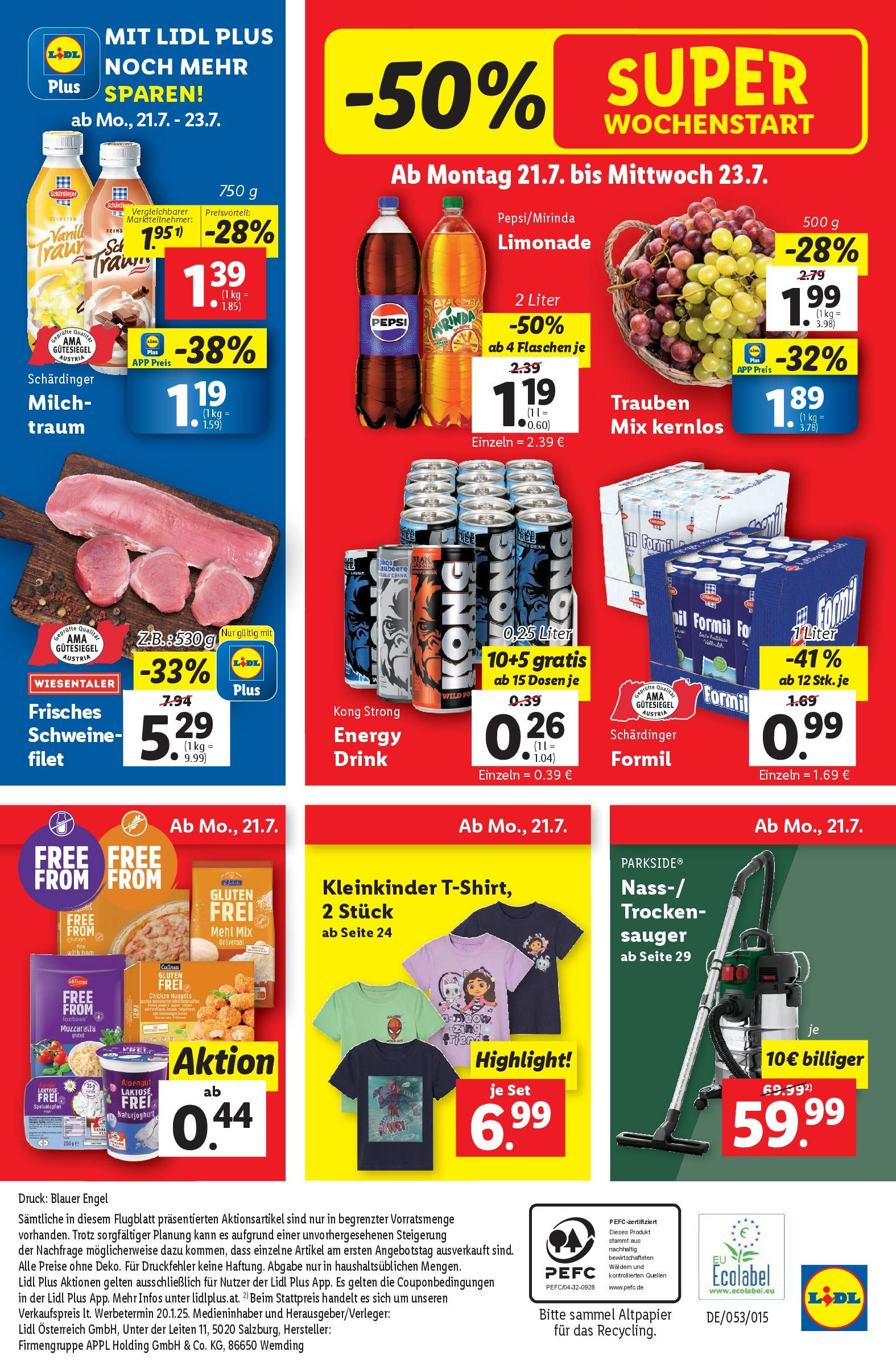 Lidl - Lidl: Flugblatt in deiner Nähe ab 16.07.2025 - Angebote ab donnerstag | Seite: 46 | Produkte: Milch