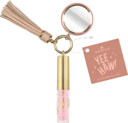 essence Lipgloss mit Schlüsselanhänger Yee Haw! 01 Boots On, Carry On! Boots, Hat, Go!