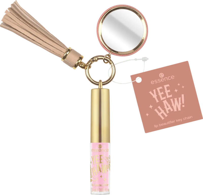 essence Lipgloss mit Schlüsselanhänger Yee Haw! 01 Boots On, Carry On! Boots, Hat, Go!
