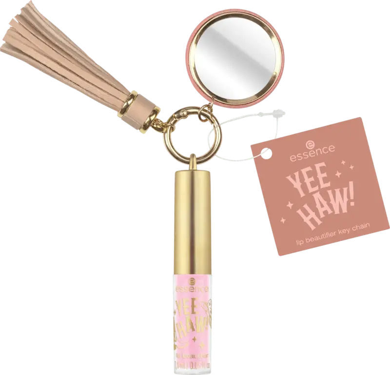essence Lipgloss mit Schlüsselanhänger Yee Haw! 01 Boots On, Carry On! Boots, Hat, Go!