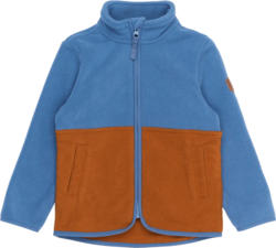 Mikk-Line Fleecejacke, blau & braun, Gr. 110/116