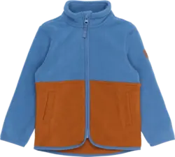 Mikk-Line Fleecejacke, blau & braun, Gr. 122/128