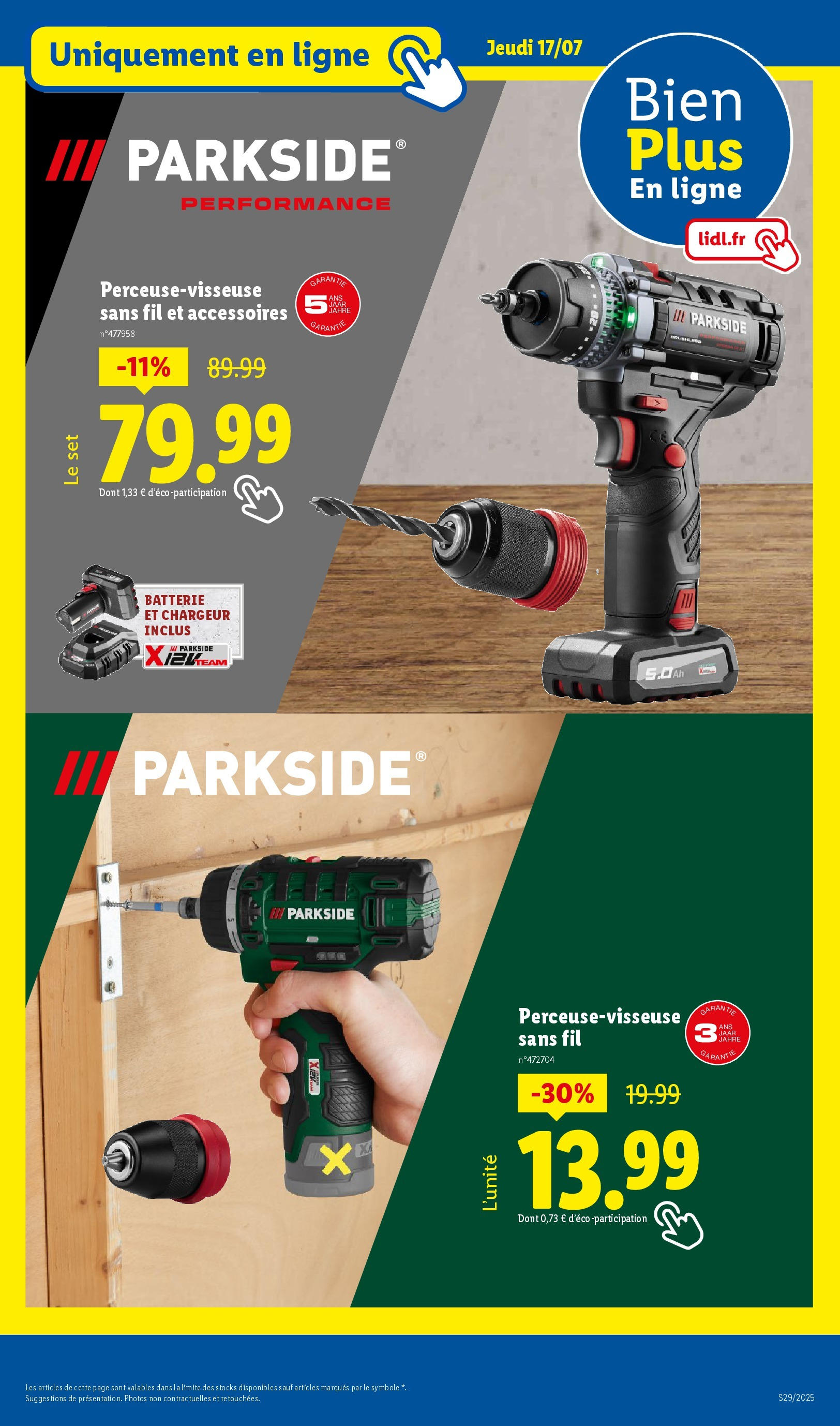Catalogue LIDL du 16/07/2025 | Promo prospectus en ligne | Page: 49 | Produits: Batterie Catalogue LIDL du 16/07/2025 | Promo prospectus en ligne | Page: 49 | Produits: Batterie