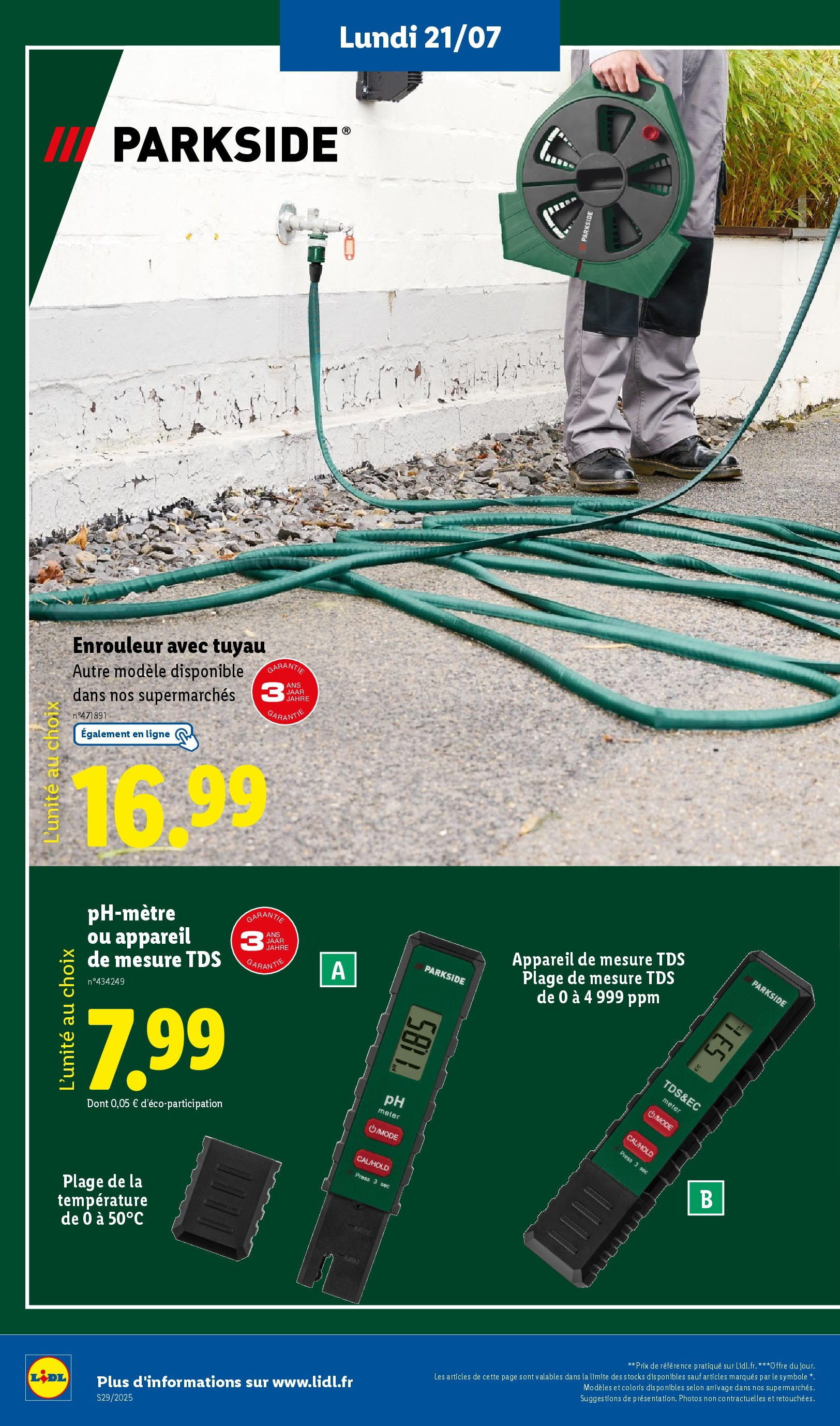 Catalogue LIDL du 16/07/2025 | Promo prospectus en ligne | Page: 64 | Produits: Tuyau Catalogue LIDL du 16/07/2025 | Promo prospectus en ligne | Page: 64 | Produits: Tuyau
