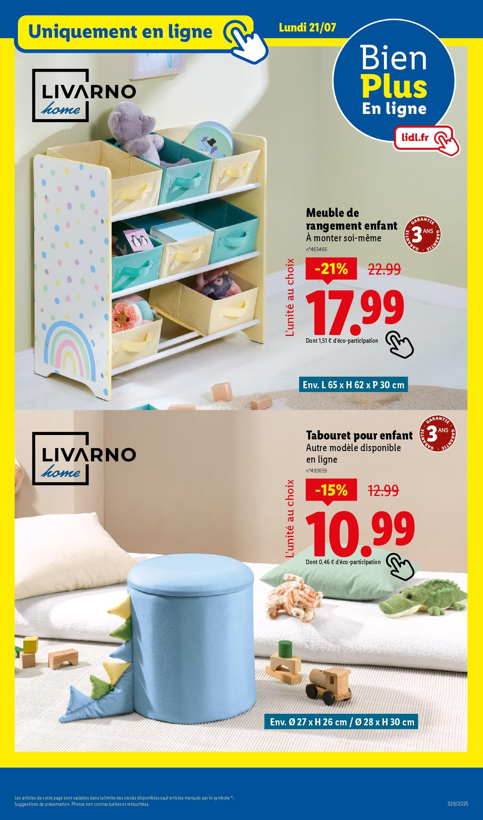Catalogue LIDL du 16/07/2025 | Promo prospectus en ligne | Page: 75 | Produits: Meuble Catalogue LIDL du 16/07/2025 | Promo prospectus en ligne | Page: 75 | Produits: Meuble