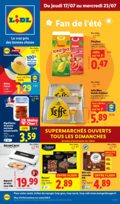 LIDL - Prévisualisation de LIDL - Profitez d'une sélection de produits Lidl pour des repas ensoleillés à prix minis ! valide à partir de 16.07.2025