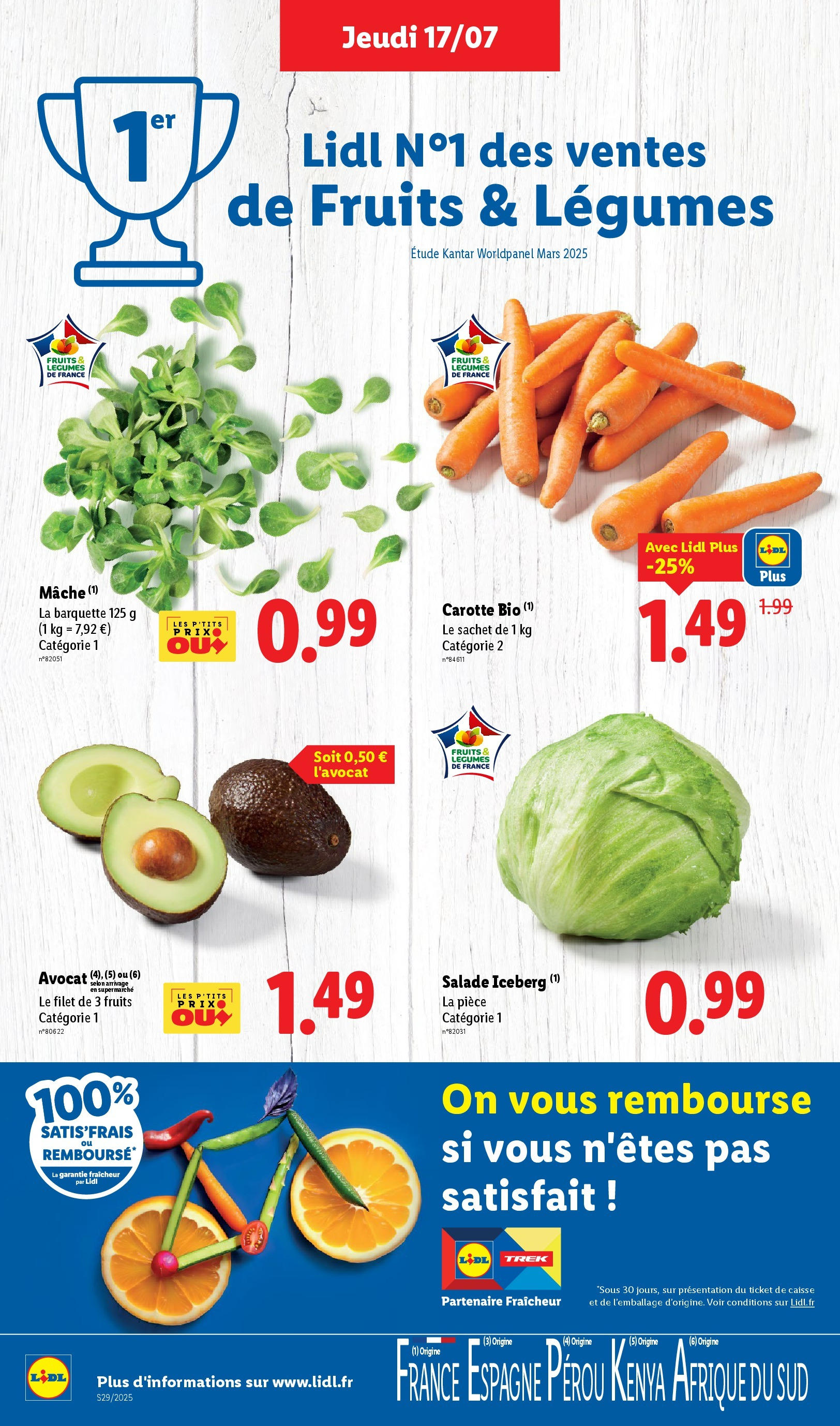 Catalogue LIDL du 16/07/2025 | Promo prospectus en ligne | Page: 4 | Produits: Salade, Avocat, Mâche, Carotte Catalogue LIDL du 16/07/2025 | Promo prospectus en ligne | Page: 4 | Produits: Salade, Avocat, Mâche, Carotte
