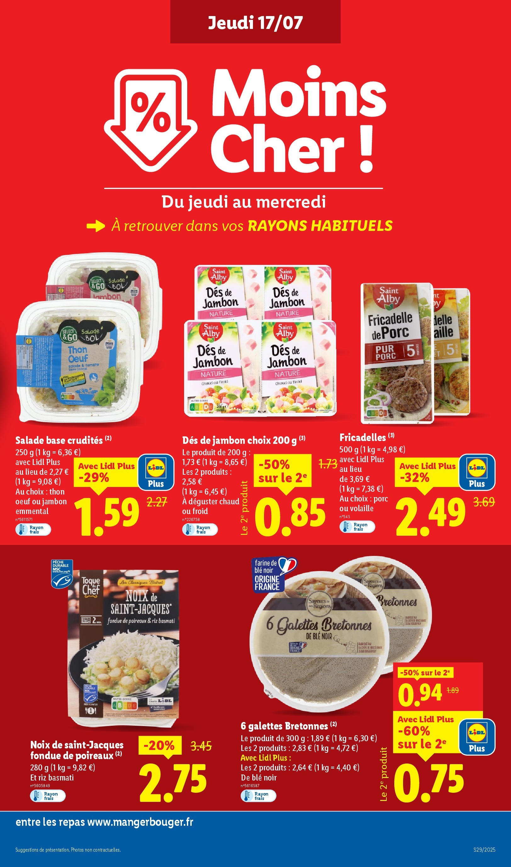 Catalogue LIDL du 16/07/2025 | Promo prospectus en ligne | Page: 11 | Produits: Farine de ble, Riz basmati, Porc, Riz Catalogue LIDL du 16/07/2025 | Promo prospectus en ligne | Page: 11 | Produits: Farine de ble, Riz basmati, Porc, Riz
