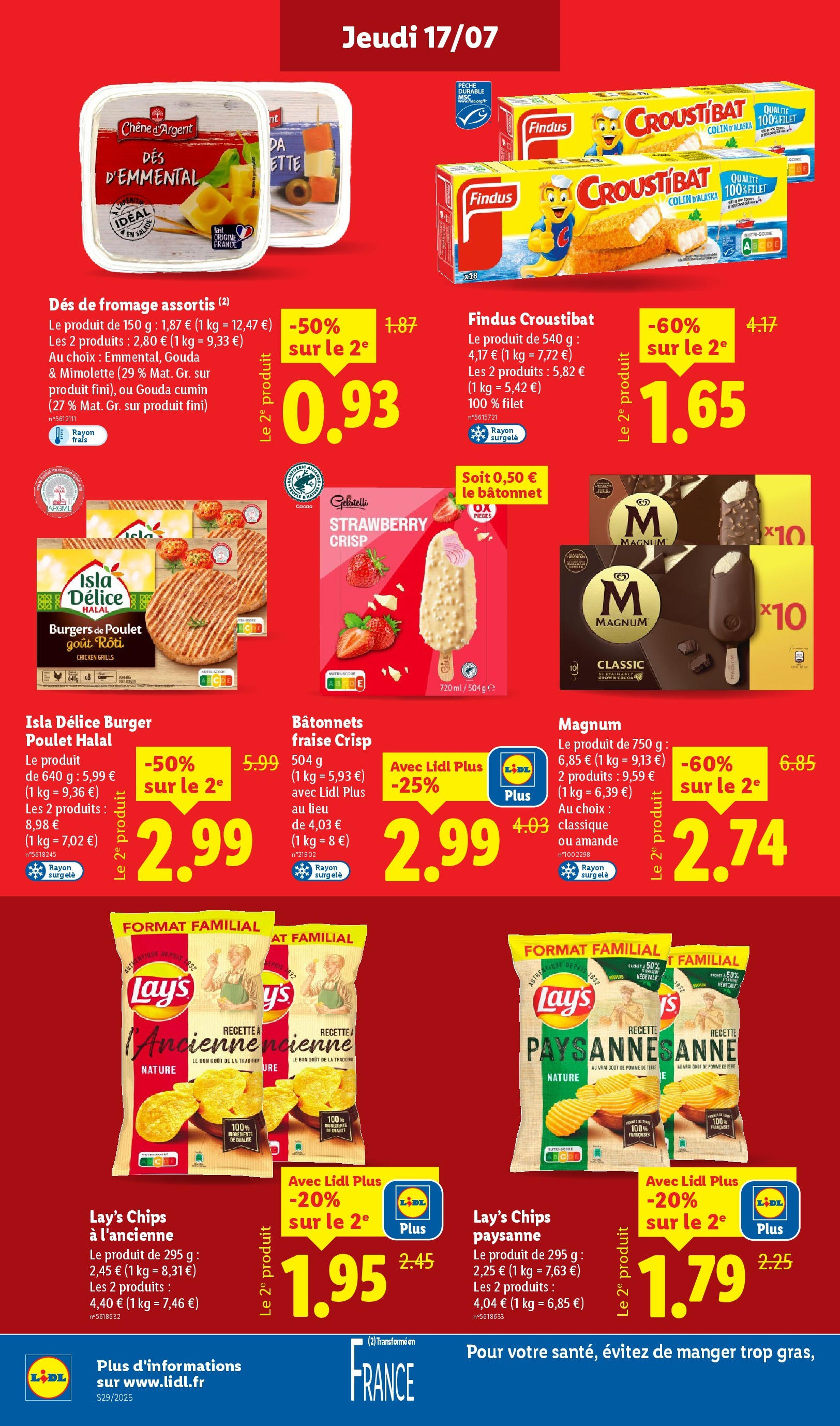 Catalogue LIDL du 16/07/2025 | Promo prospectus en ligne | Page: 12 | Produits: Pêche, Pomme, Chips, Gouda Catalogue LIDL du 16/07/2025 | Promo prospectus en ligne | Page: 12 | Produits: Pêche, Pomme, Chips, Gouda