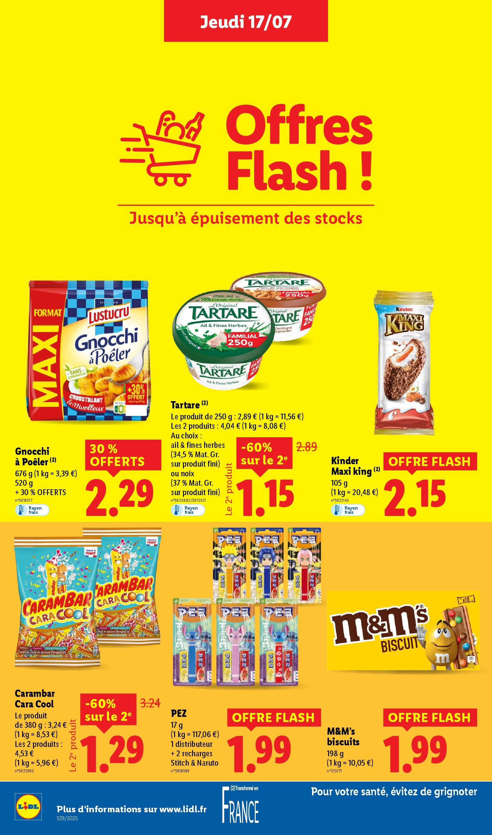 Catalogue LIDL du 16/07/2025 | Promo prospectus en ligne | Page: 16 | Produits: Kinder maxi, Ail, Noix, Biscuits Catalogue LIDL du 16/07/2025 | Promo prospectus en ligne | Page: 16 | Produits: Kinder maxi, Ail, Noix, Biscuits