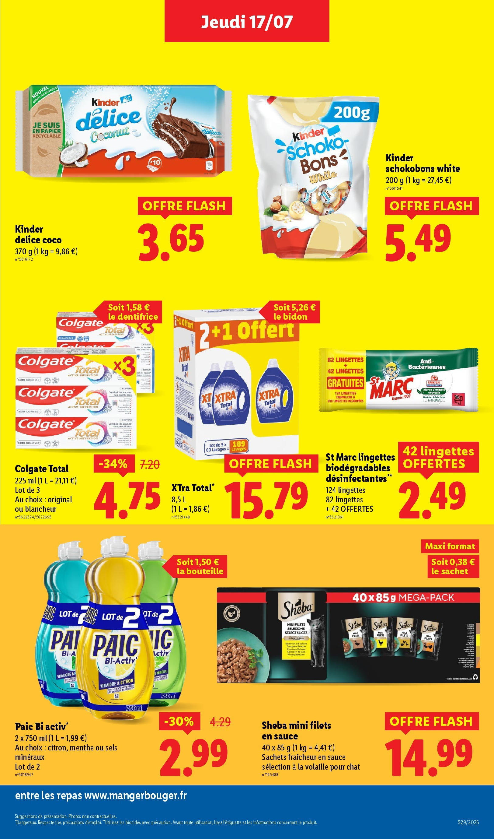 Catalogue LIDL du 16/07/2025 | Promo prospectus en ligne | Page: 17 | Produits: Citron, Dentifrice, Détergent, Vinaigre Catalogue LIDL du 16/07/2025 | Promo prospectus en ligne | Page: 17 | Produits: Citron, Dentifrice, Détergent, Vinaigre