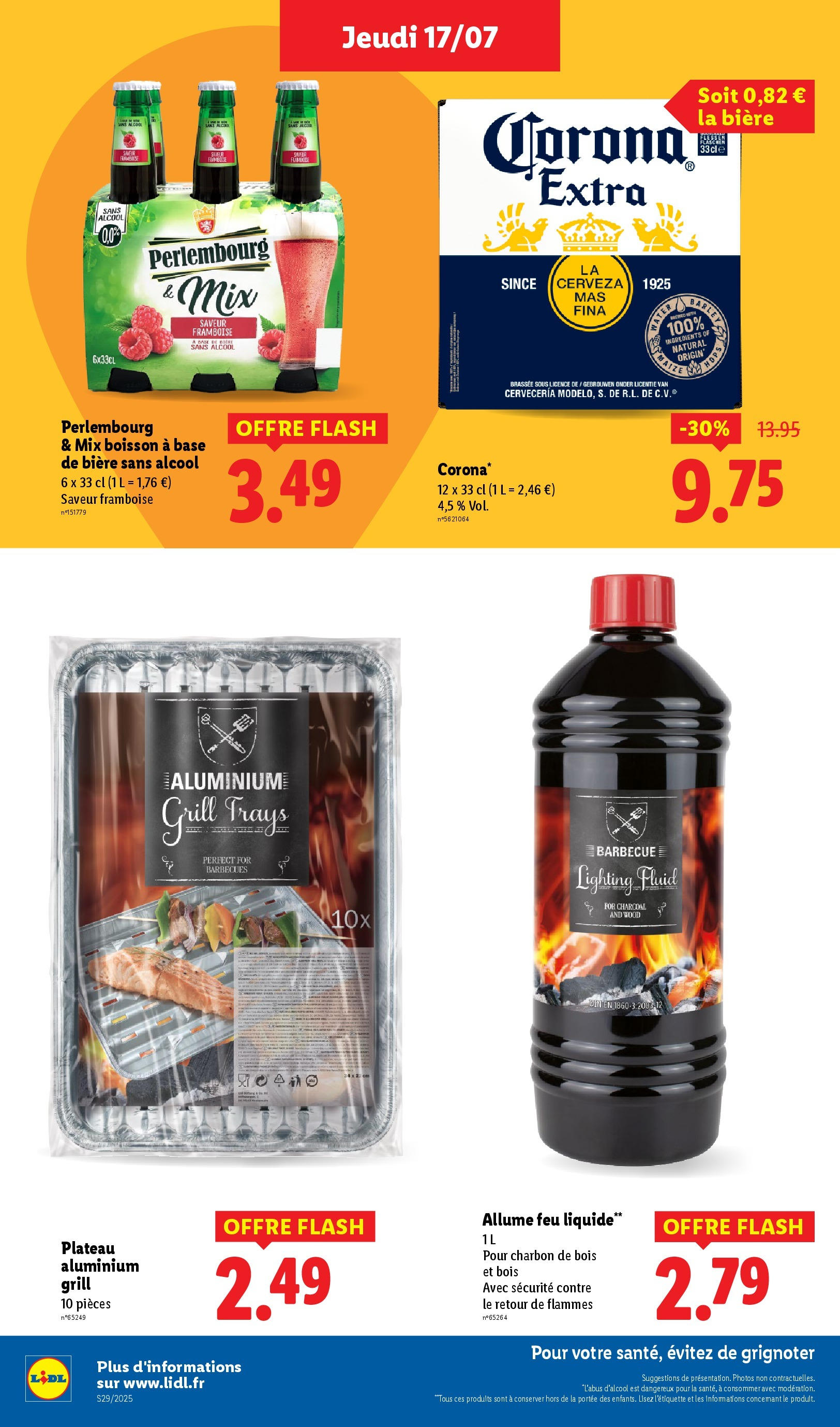 Catalogue LIDL du 16/07/2025 | Promo prospectus en ligne | Page: 24 | Produits: Allume feu, Alcool, Base, Bière Catalogue LIDL du 16/07/2025 | Promo prospectus en ligne | Page: 24 | Produits: Allume feu, Alcool, Base, Bière