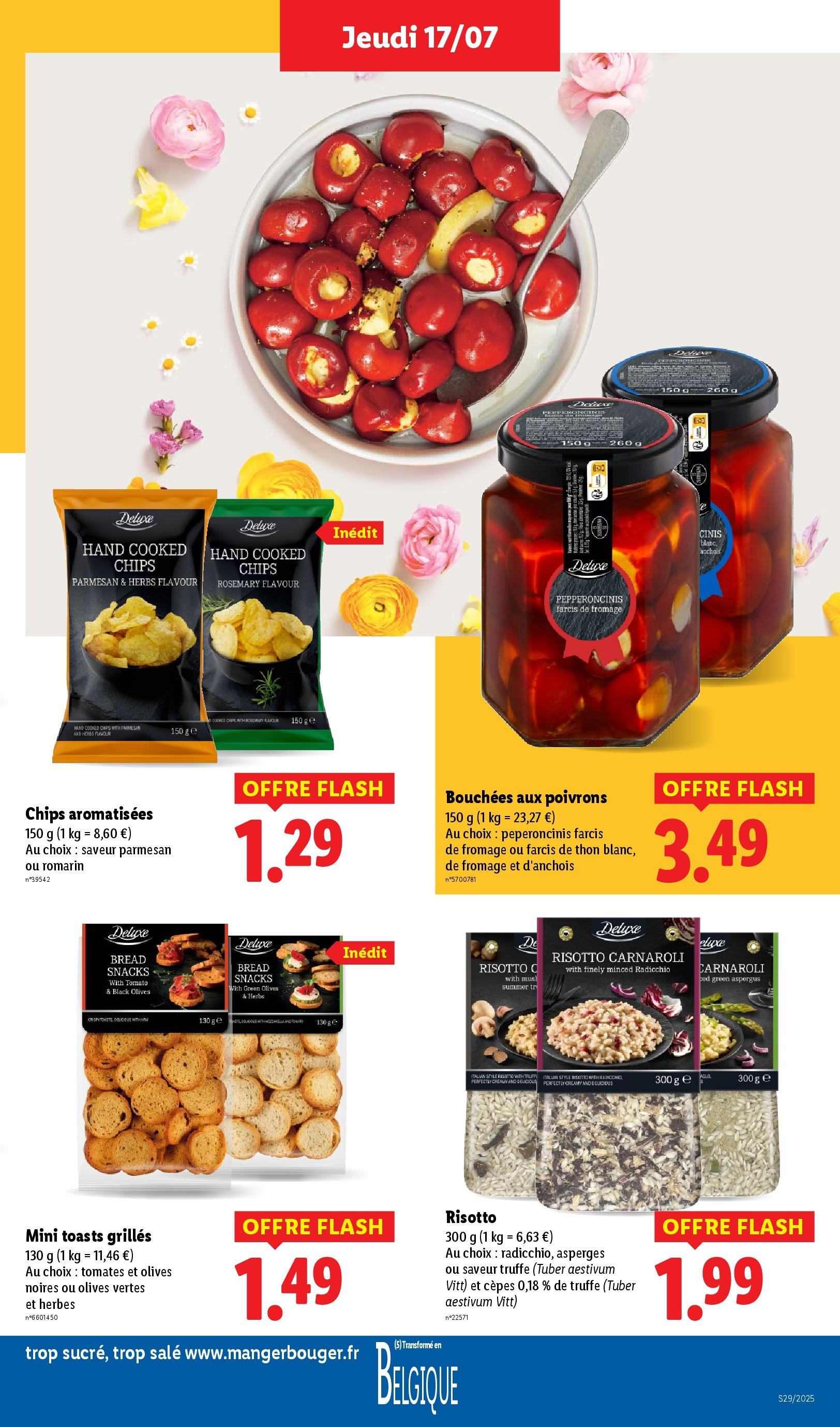 Catalogue LIDL du 16/07/2025 | Promo prospectus en ligne | Page: 27 | Produits: Parmesan, Mozzarella, Fromage, Chips Catalogue LIDL du 16/07/2025 | Promo prospectus en ligne | Page: 27 | Produits: Parmesan, Mozzarella, Fromage, Chips