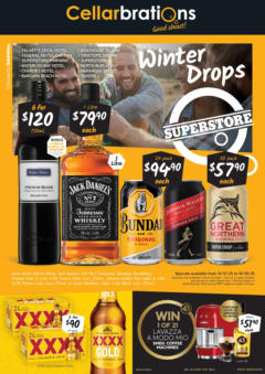 Preview of Cellarbrations - Winter Drops. QLD 14/07 - valid from 13.07.2025