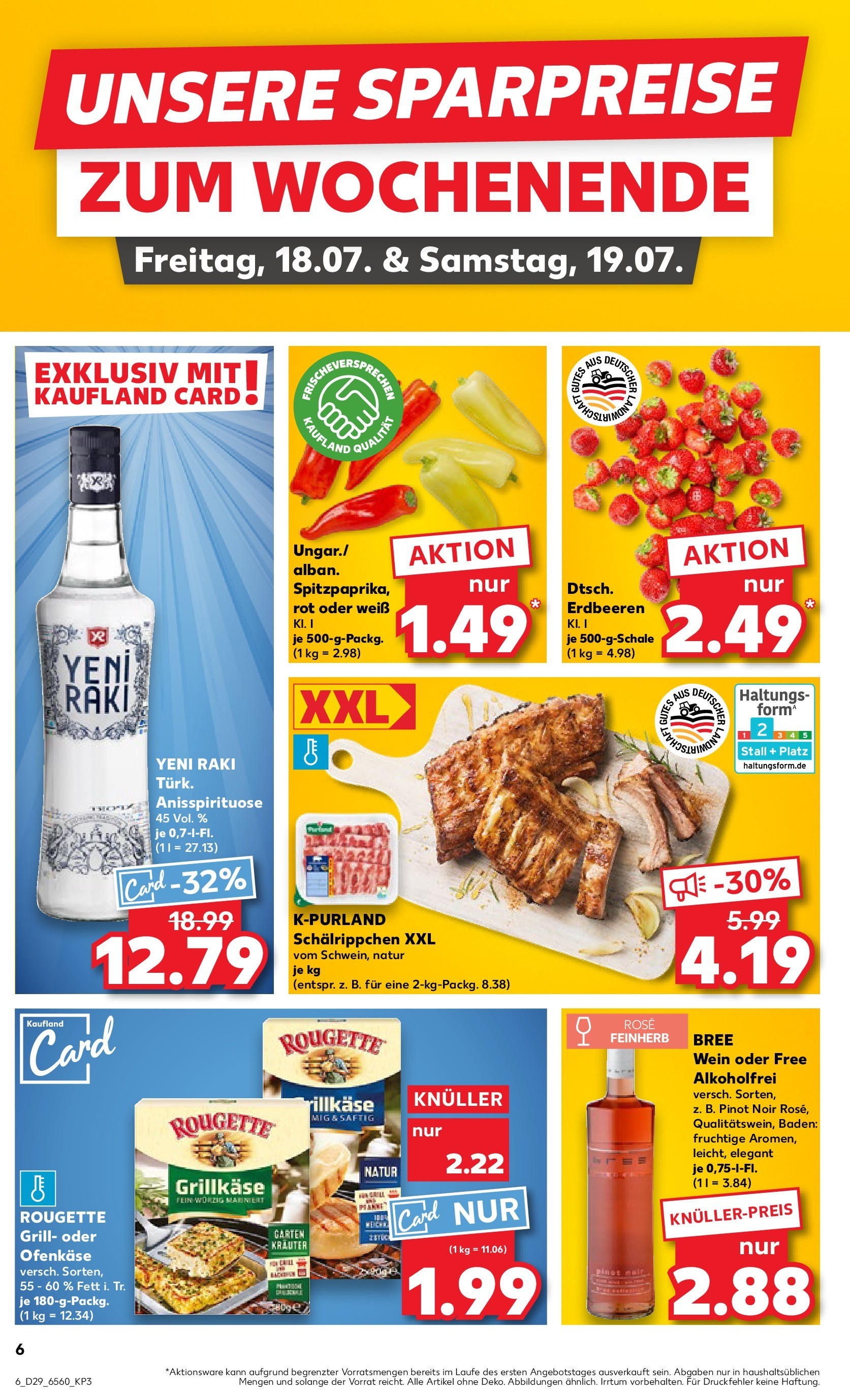 Prospekt Kaufland ab 16.07.2025 » Angebote Online zum Blättern | Seite: 6 | Produkte: Grill, Bree, Wein, Erdbeeren