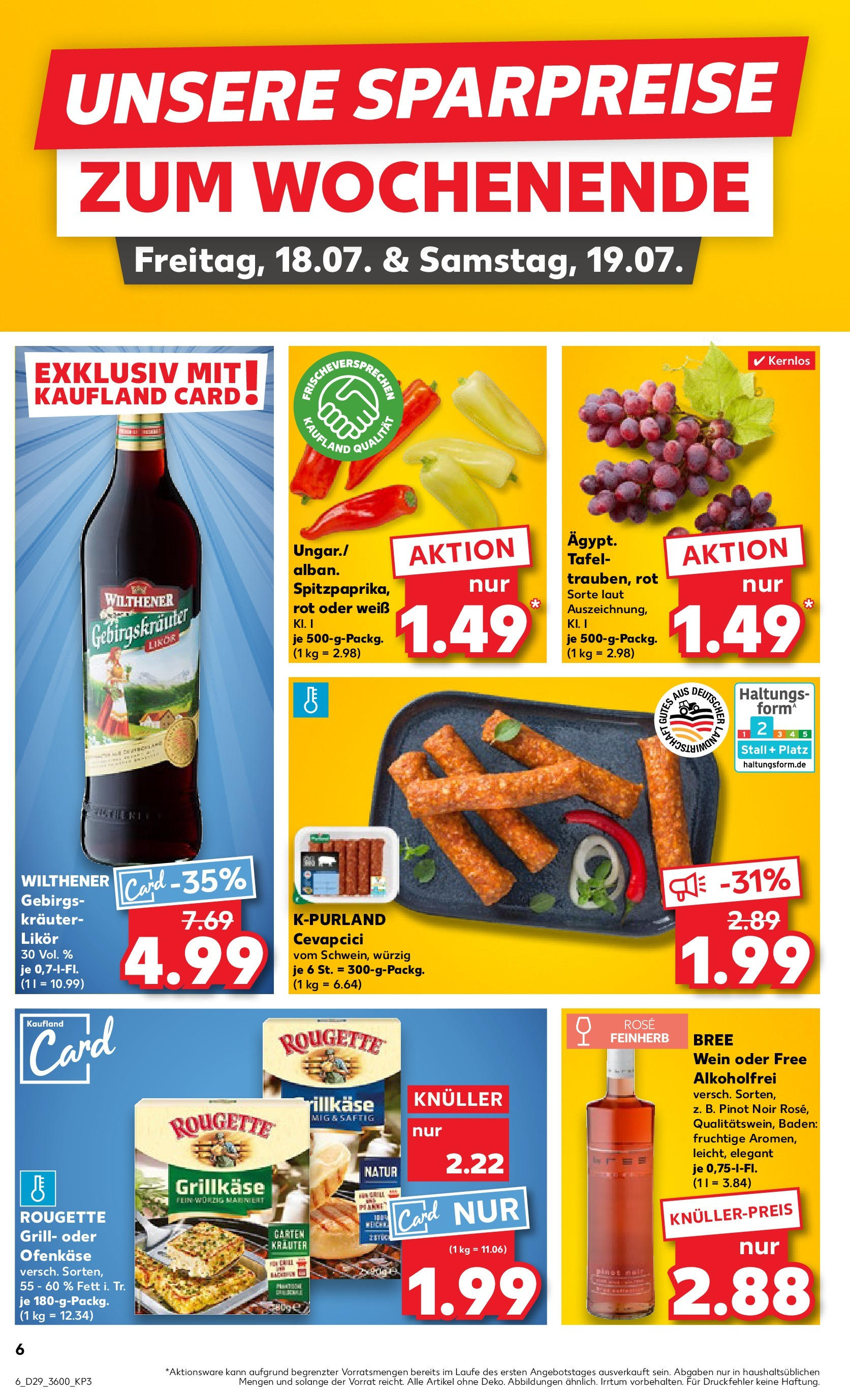 Prospekt Kaufland ab 16.07.2025 » Angebote Online zum Blättern | Seite: 8 | Produkte: Grill, Likör, Bree, Wein