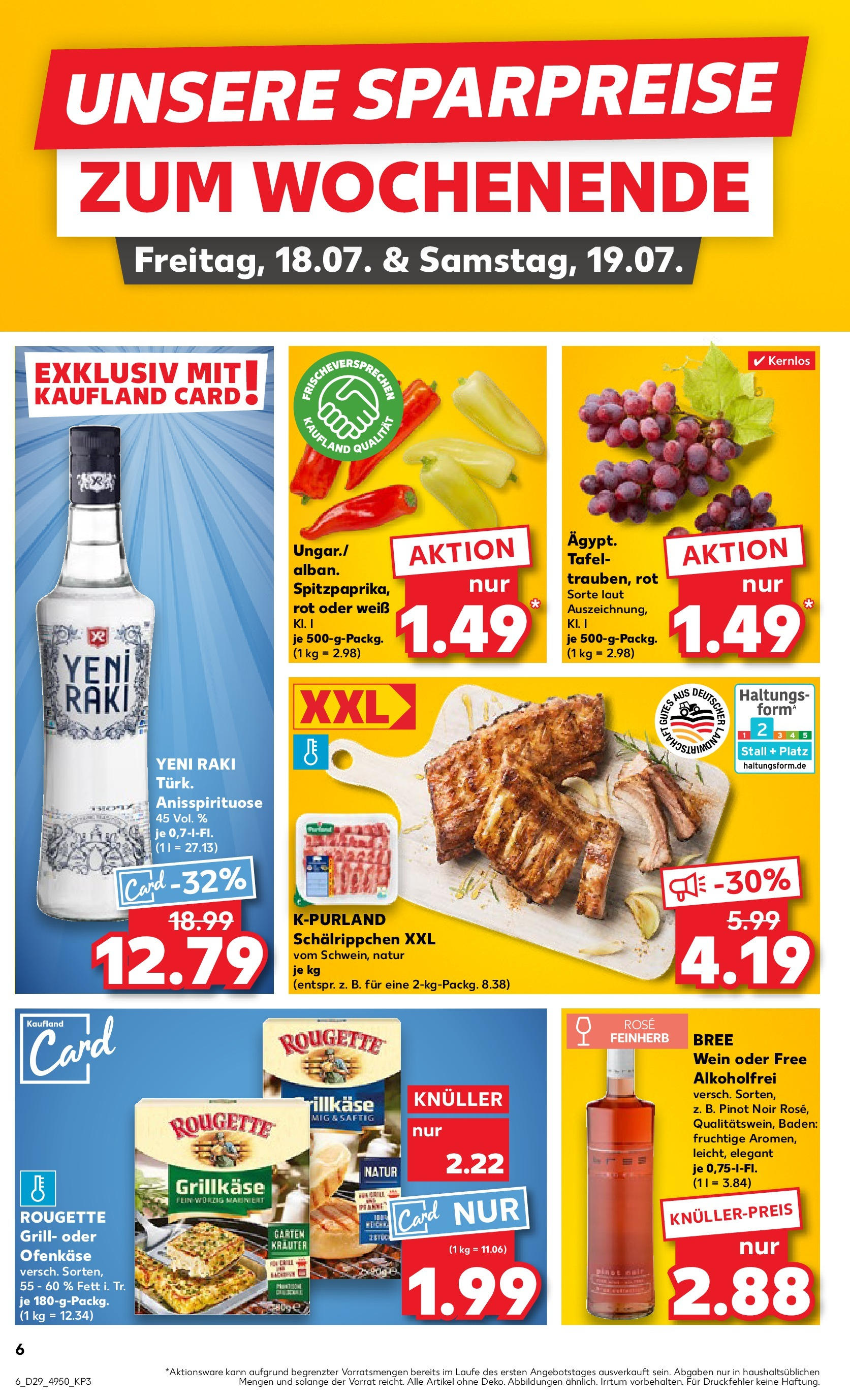 Prospekt Kaufland ab 16.07.2025 » Angebote Online zum Blättern | Seite: 6 | Produkte: Grill, Bree, Wein