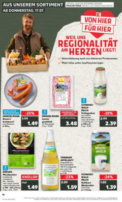 Kaufland prospekt Tübingen	 gültig ab dem 16.07.2025