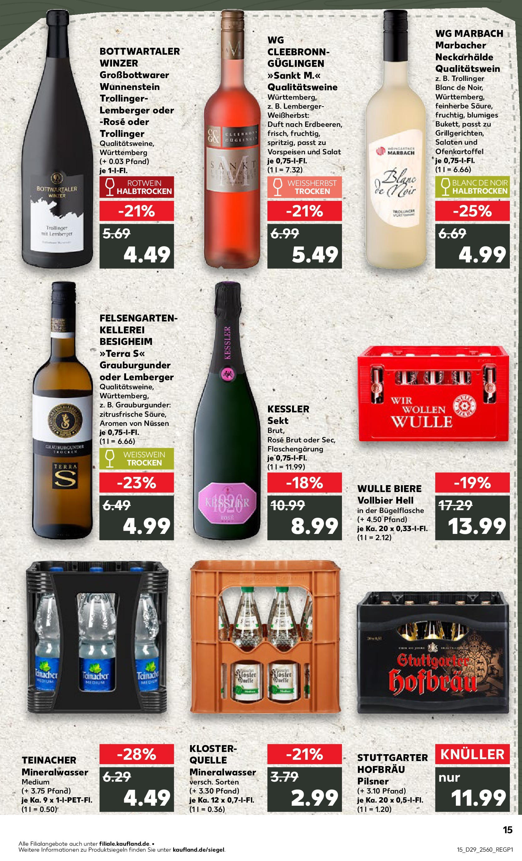 Prospekt Kaufland ab 16.07.2025 » Angebote Online zum Blättern | Seite: 15 | Produkte: Weißwein, Rotwein, Sekt, Duft