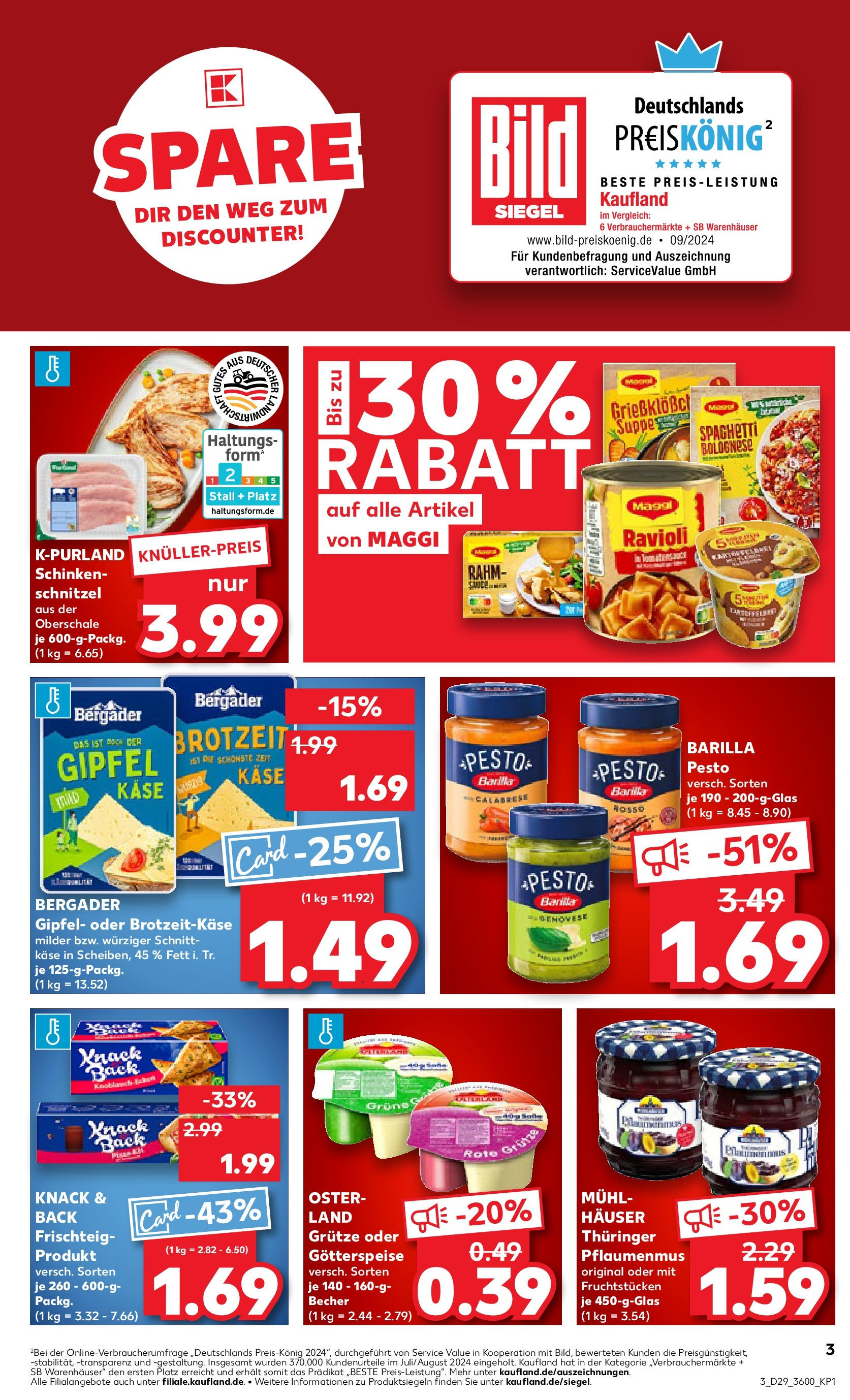 Prospekt Kaufland ab 16.07.2025 » Angebote Online zum Blättern | Seite: 5 | Produkte: Maggi, Barilla, Barilla pesto, Schinken