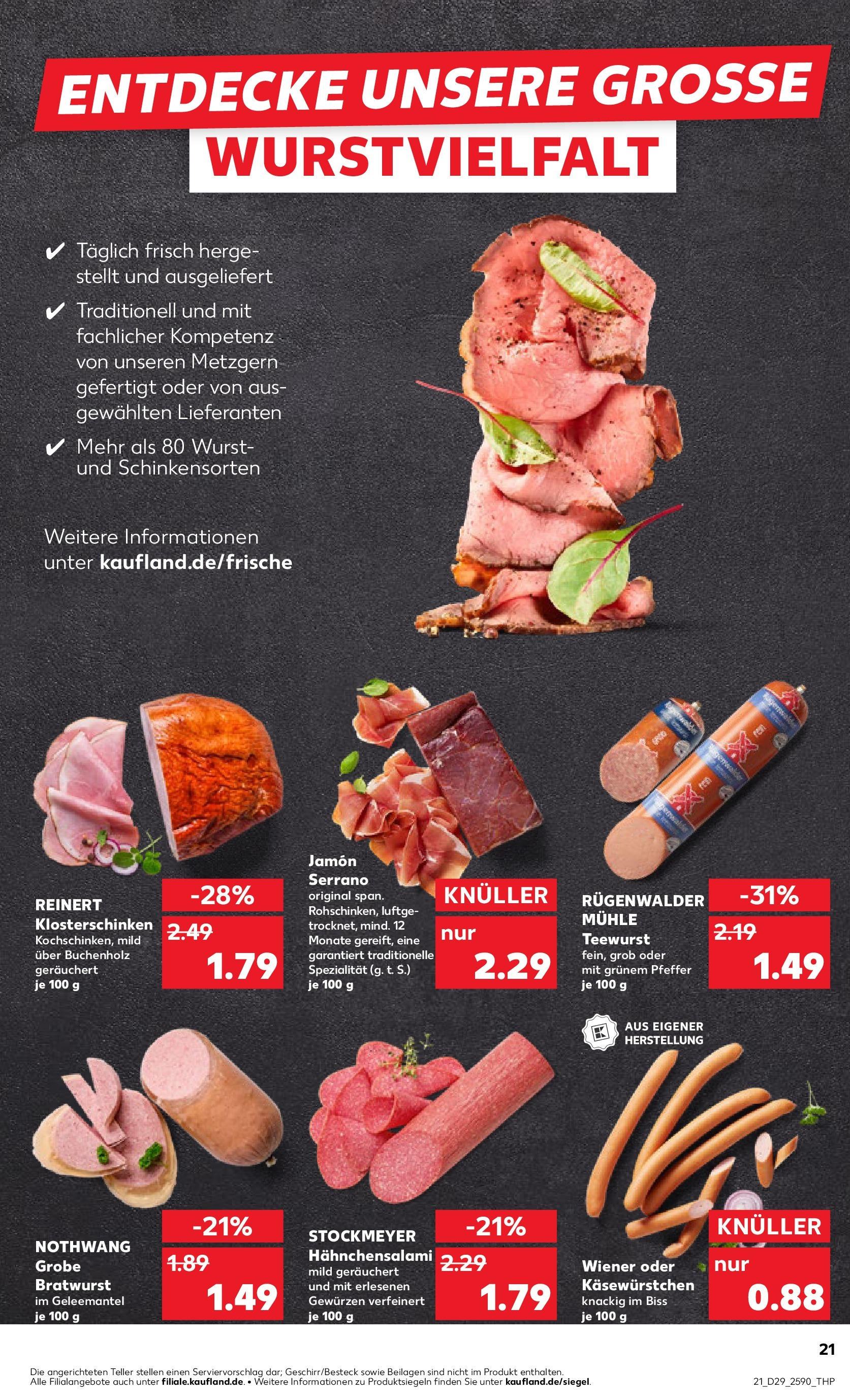 Prospekt Kaufland ab 16.07.2025 » Angebote Online zum Blättern | Seite: 21 | Produkte: Mühle, Pfeffer, Wurst, Salami