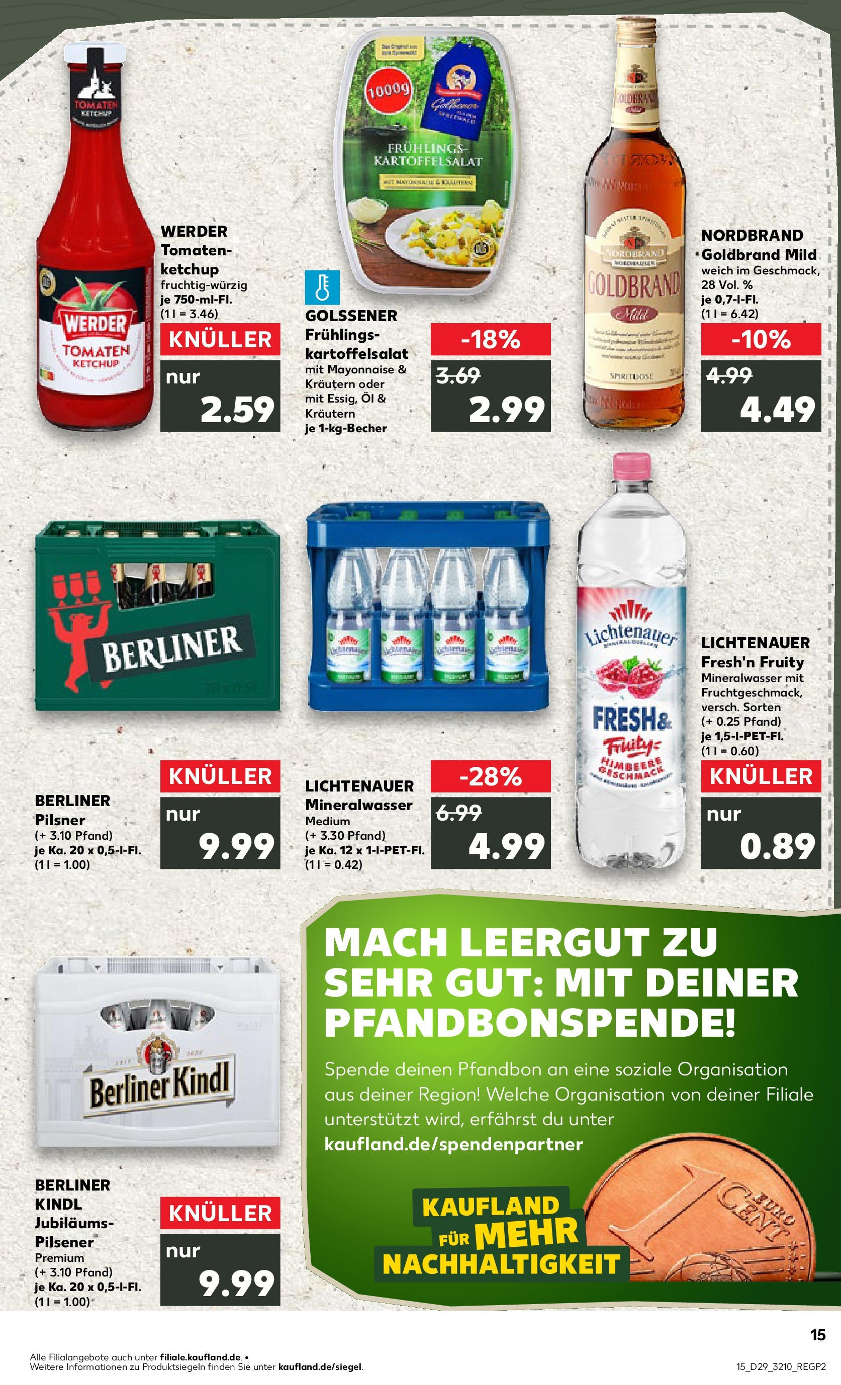 Prospekt Kaufland ab 16.07.2025 » Angebote Online zum Blättern | Seite: 2 | Produkte: Tomaten, Mineralwasser, Ketchup, Berliner pilsner