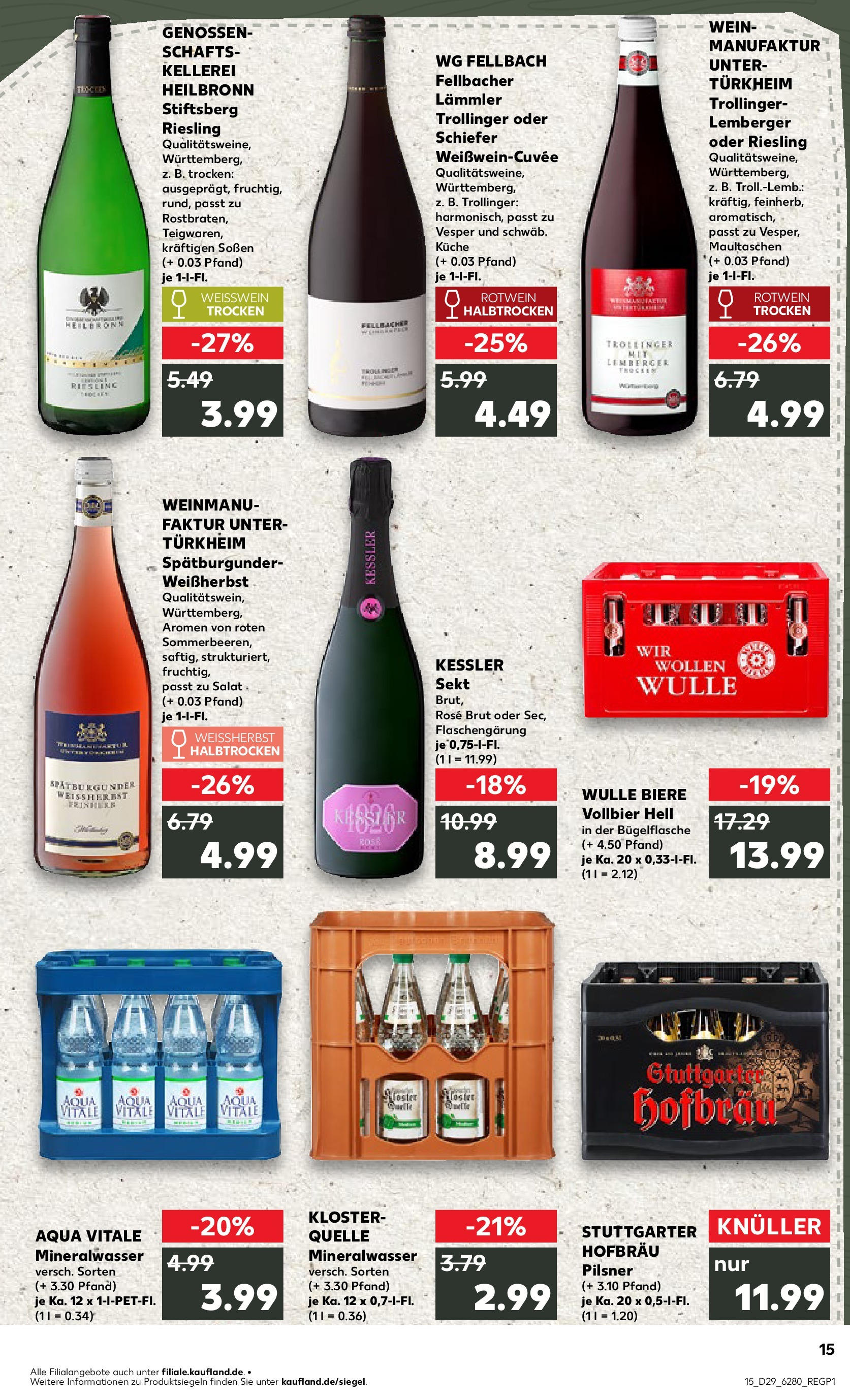 Prospekt Kaufland ab 17.07.2025 » Angebote Online zum Blättern | Seite: 2 | Produkte: Rotwein trocken, Küche, Mineralwasser, Salat