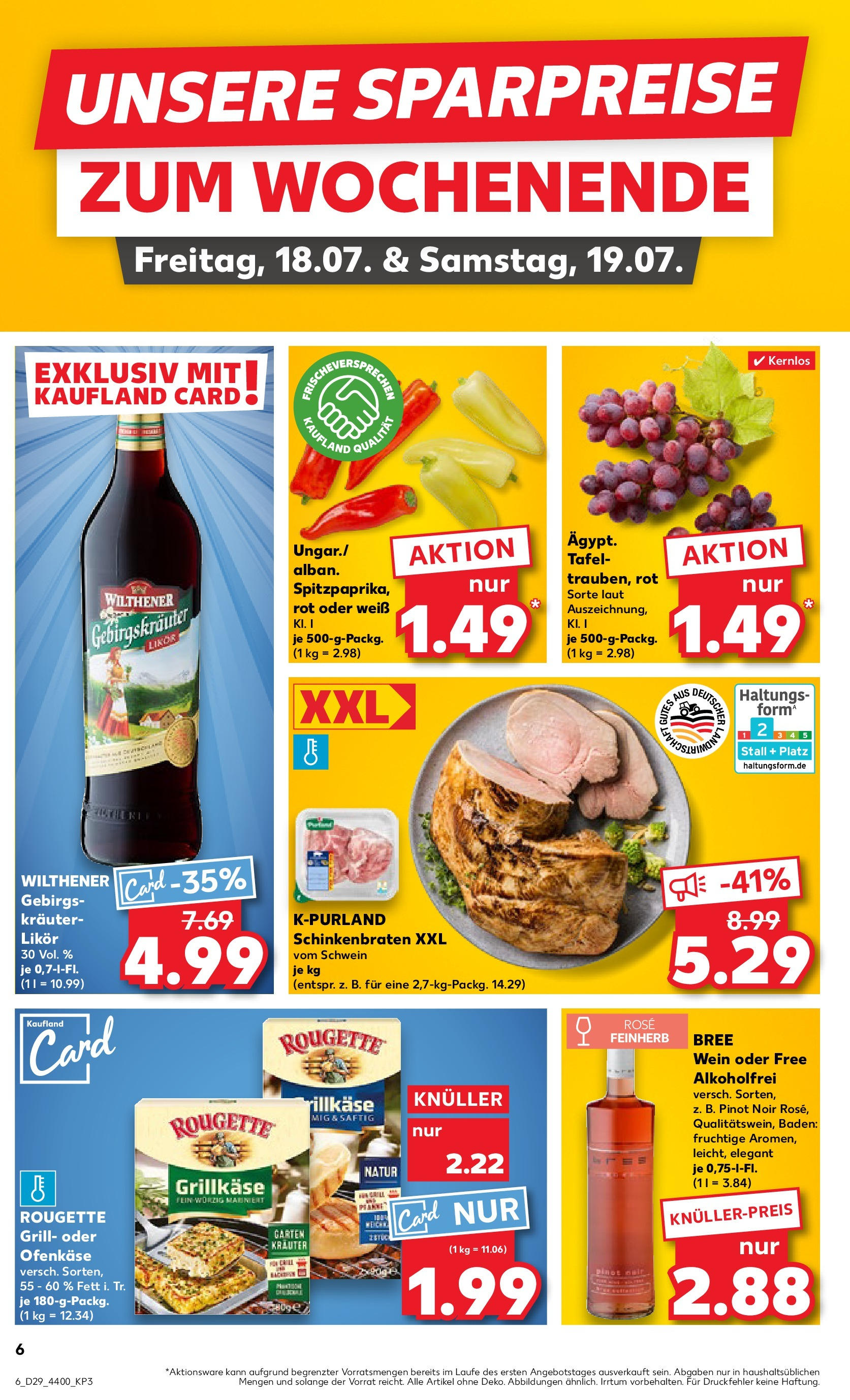 Prospekt Kaufland ab 16.07.2025 » Angebote Online zum Blättern | Seite: 8 | Produkte: Grill, Likör, Bree, Wein