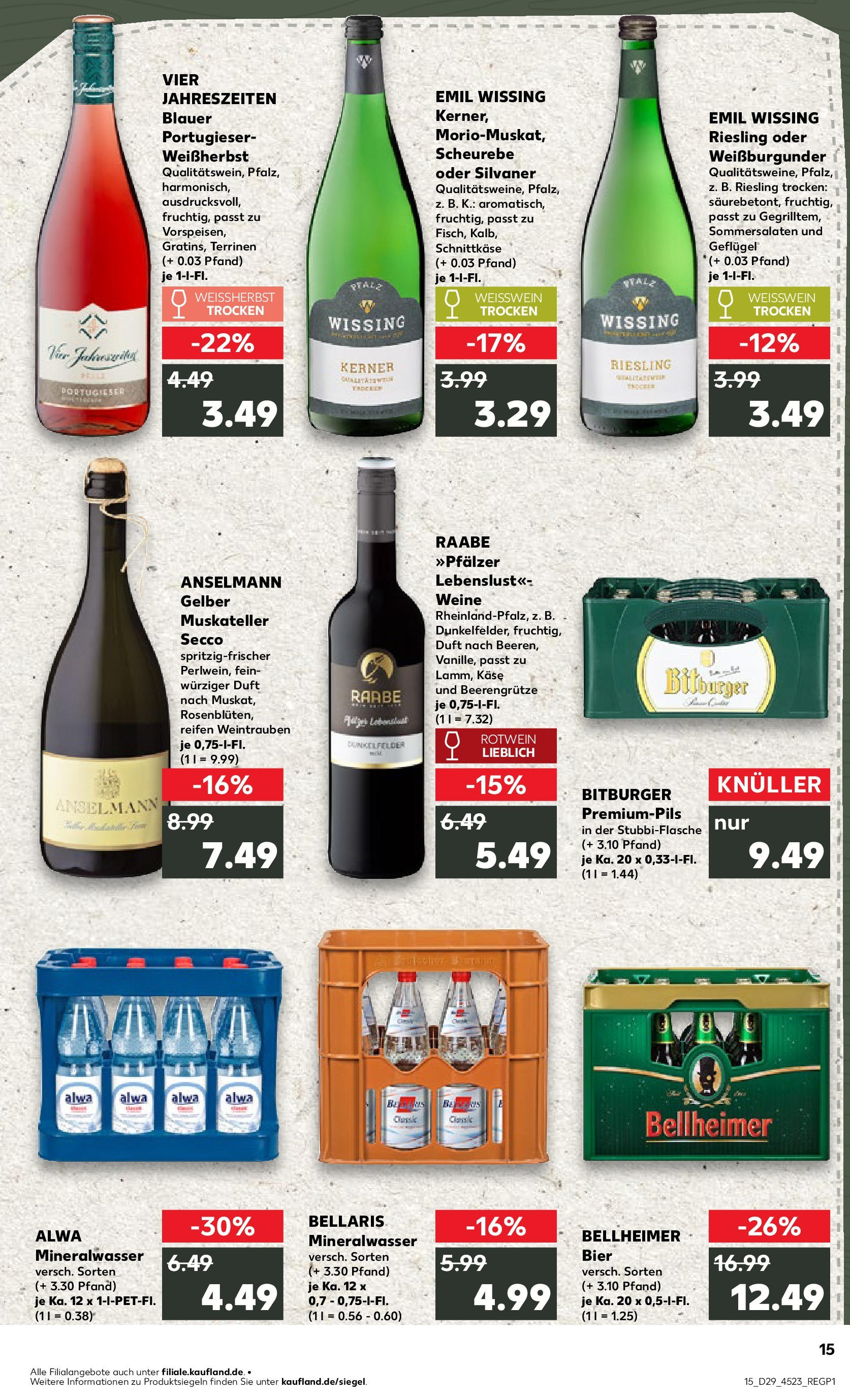 Prospekt Kaufland ab 16.07.2025 » Angebote Online zum Blättern | Seite: 2 | Produkte: Bitburger, Weißwein, Duft, Mineralwasser