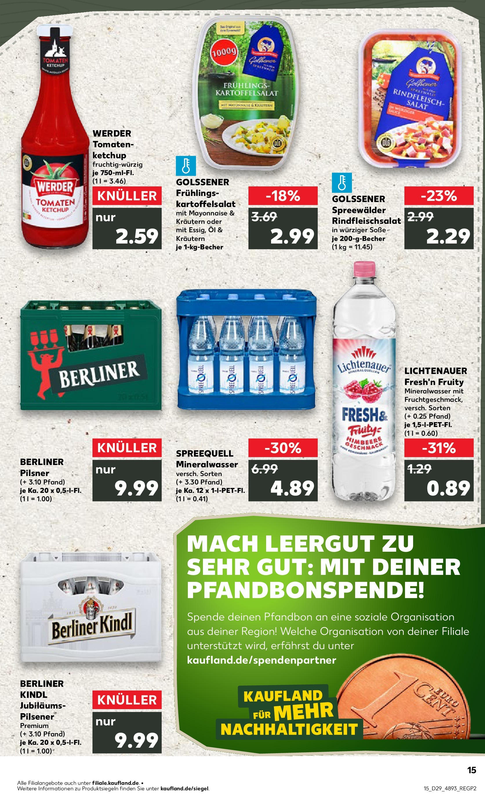 Prospekt Kaufland ab 16.07.2025 » Angebote Online zum Blättern | Seite: 2 | Produkte: Tomaten, Mineralwasser, Soße, Himbeere